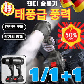 1/1+1 무선 터빈 고출력 송풍기 세차 가정용 폭력 터빈 선풍기 무선 터빈 고출력 송풍기 폭력 터빈 선풍기 충전 낙엽 청소기, [1+1](2개입)