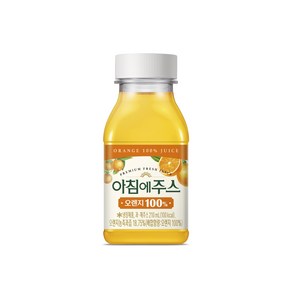 서울우유 아침에주스 오렌지 210ml, 60개