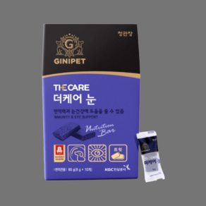 지니펫 강아지 정관장 더케어 영양제, 눈물개선/눈건강, 80g, 1개