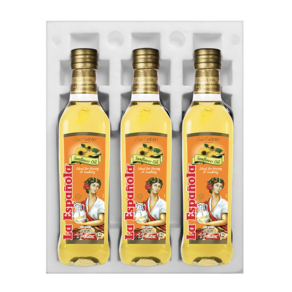 [에스파놀라]해바라기유 500ml 3병 스치로폼 포장, 3개