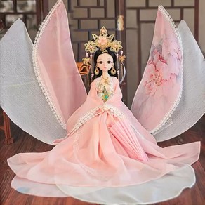 Hantuo 30cm관절인형 드레스 풀세트 사람인형 황제의딸, 1개, 핑크선녀, 30cm