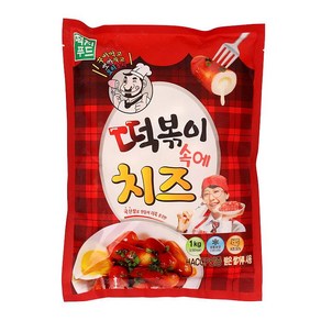 원하프치즈떡볶이1kg/떡치푸드, 1kg, 1개