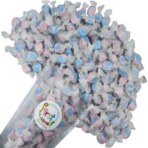 All Flavo Goumet Saltwate Taffy (Cotton Candy 1 LB) 모든 맛의 고급 소금물 타피(코튼 캔디 1파운드), Cotton Candy, 1개, 470g