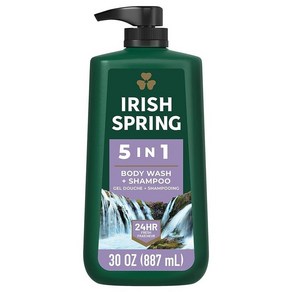 Iish Sping 남성용 5인원 바디 워시, 5 in 1_30 Fl Oz (Pack of 1), 1개, 887ml