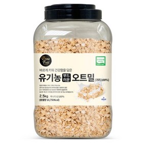 프라임필드 유기농 오트밀, 2.5kg, 1개