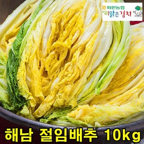 해남절임배추 10kg 절임배추 절인배추 김장 김치용 해남 저린 배추 예약 가능, 1개