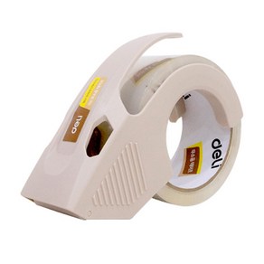 [꿈드림22] 델리 deli 무소음 박스테이프 커터기(대)+리필1개(일반형) 48mm 40M 30042 6.0, 단품