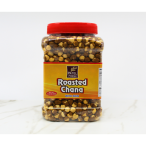 High Potein Snack Roasted Chana with Skin Patel India 껍질있는 볶은 차나 병아리콩 고단백 스낵 인도산, 500g, 1개