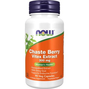 나우푸드 NOW Foods Supplements Chaste Berry Vitex Extract 300 mg with Dong Quai Women's Health* 90 Veg C