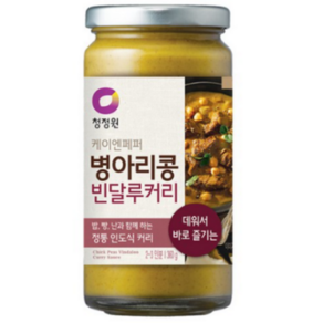 백앤 청정원 케이엔페퍼 병아리콩 빈달루 커리소스, 360g, 1개