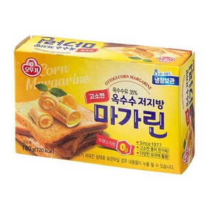 오뚜기 옥수수 저지방 마가린(냉장) 180g, 6개