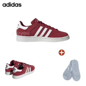 [YUYU] ADIDAS 아디다스 ID9842 캠퍼스 2.0 Campus 버건디 + 페이크삭스 1P