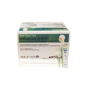 Asan Easy Test Influenza A/B 아산제약 독감진단키트 독감검사 인플루엔자 25T Device Type