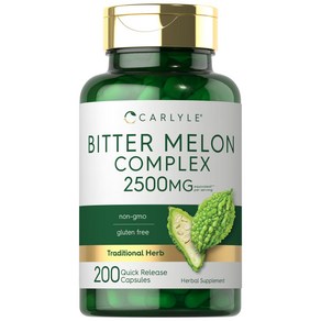 미국 Calyle Bitte Melon 200캡슐 2500mg 칼라일 비터멜론 여주 추출물 비터맬론 직구, 1개, 200정