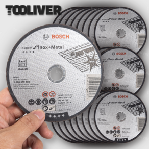 보쉬 125mm 절단석 그라인더날 커팅날 절단날 금속 메탈 스텐, 25개
