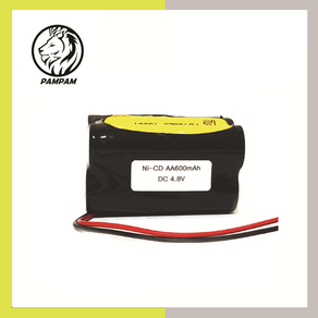 PORESO 4.8V AA 600mAh Line 2X2 니카드 Ni-CD 수신기 RC RC카 탱크 배터리 충전지