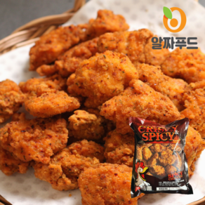 알짜푸드 순살치킨 핫 스파이시 치킨가라아게, 1개, 500g