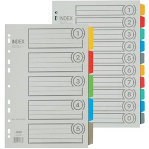 대흥 A4 PVC 10분류 인덱스 I610, 단품