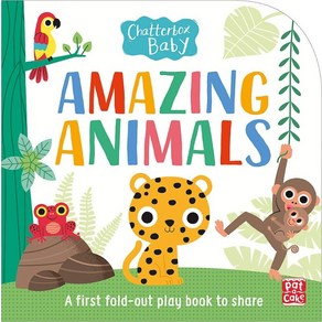 Chatterbox Baby: Amazing Animals:Fold-out tummy time book