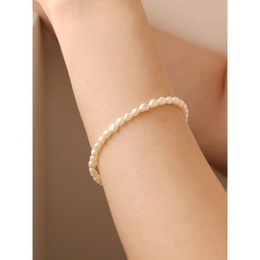 [실버]천연 담수 진주 은팔찌 PEARL BRACELET