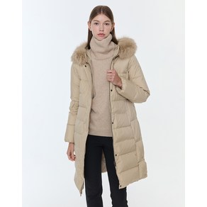 23FW [스테디셀러]폭스퍼 롱 구스다운 (BEIGE) WNJU3D707I2