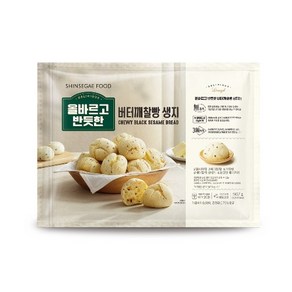신세계푸드 [신세계푸드] 올바르고 반듯한 버터 깨찰빵 생지 976g, 1개