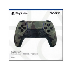 PS5 소니정품 듀얼센스 무선컨트롤러 그레이 카모플라주, 1개