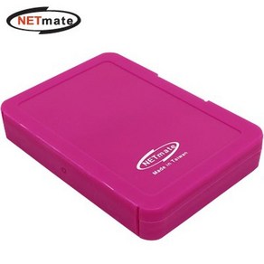 [강원전자] NETmate NMA-LM45 MicoSD+SD 메모리카드 케이스(4매/레드), 1