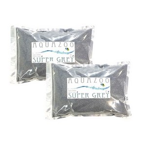 아쿠아주 어항용 바닥재 0.8~1.2mm 2kg, 슈퍼그레이, 2개