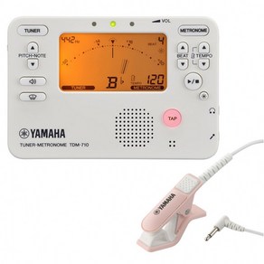 / TDM-710IV 야마하 튜너 메트로놈 마이크 세트 아이보리 x 핑크