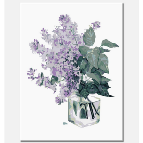 모모픽스페인팅 DIY 명화 그리기 세트 30 x 40 cm, 라일락, 1개
