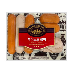 대림 캠프하우스 부어스트 콤비 320g, 1개