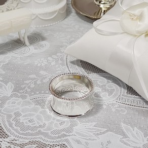 웨딩포 냅킨링 실버 메탈 S66 Napkin Ring Silve Metal 냅킨홀더, 1개, 1개