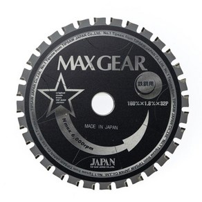 MAX GEAR 금속용 원형 톱날 136mm, 1개