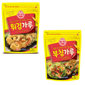 오뚜기 튀김가루1kg + 부침가루 1kg 혼합세트, 튀김1kg+부침1kg, 3세트