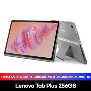 [Lenovo Cetified] 레노버 Tab Plus (탭플러스) 256GB, 루나 그레이, Wi-Fi