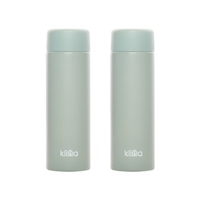 (1+1)클리나 스텐 소형 티 커피 포켓 미니 텀블러 150ml 200ml, 민트, 2개