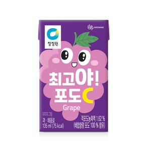 청정원 최고야 포도씨 135ml 32개입 1BOX 주스, 32개