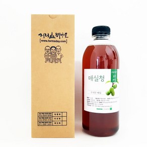 지리산농부마을 지리산 친환경무농약 매실원액 ( 매실청 매실엑기스 매실액기스 ), 1L