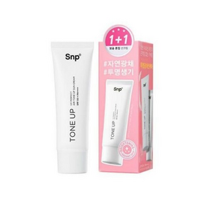 Snp UV 퍼펙트 에어톤업 선크림 혼합자차 베이스프리 핑크 톤업 SPF50+ PA++++, 1개