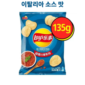 레이즈 이탈리아 소스 맛 감자칩 LAYS 독특한 맛 대포장 주이유통, 3개, 135g