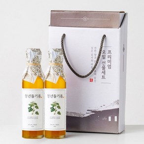 [전라도 청년] 특등급 통참깨 저온압착 청년 들기름180mlx2 선물세트, 2개, 180ml