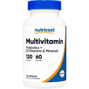 뉴트리코스트 멀티비타민 1360mg 120캡슐 1서빙 1360mg 60회분 Multivitamin Capsules [120 CAPS], 1개, 120정