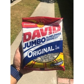 MLB 데이비드 해바라기씨 점보 오리지널 149g 봉지 12개 세트/ David Sunflowe Seeds Jumbo Oiginal 5.25-Ounce Bags 12 Pack