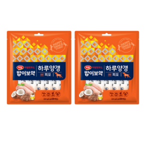 하림펫푸드 밥이보약 하루양갱 강아지 간식, 피모, 224g, 2팩