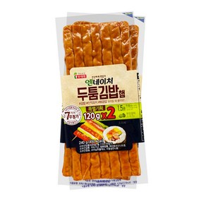 롯데 엔네이처 두툼 김밥햄 120gX2, 1세트, 240g