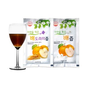 자연그대로 자연을먹은 나주 배즙 배도라지즙 100ml, 100개