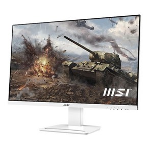 MSI 27인치 IPS 와이드 사무용 게이밍 컴퓨터 화이트 모니터, MP273AW 화이트, 69cm, MSI MP273AW   화이트