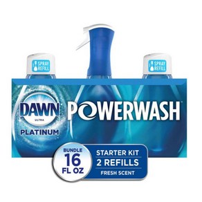 (미국직배) Dawn 던 파워 주방세제 스프레이 473ml + 2개 리필 Platinum Powerwash Dish Spray Dish Soap