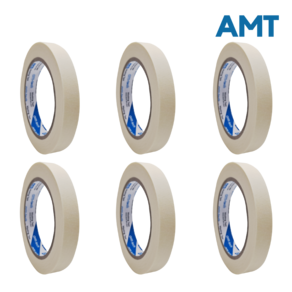 [공장도매상품] AMT 마스킹테이프 아이보리 15mm x 40m, 6개